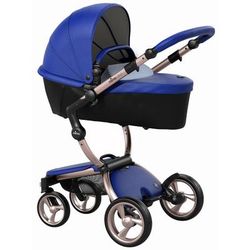 Mima 2019 Xari Complete Stroller, Rose Gold - Royal Blue / Pixel Blue
