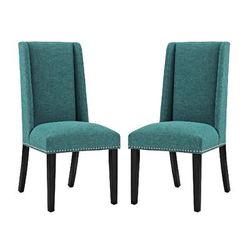 Baron Dining Chair Fabric Set of 2 EEI-2748-TEA-SET