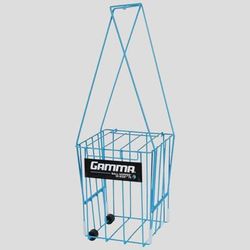 Gamma Ball Hopper Hi-Rise 75 Balls with Wheels Ball Hoppers Blue