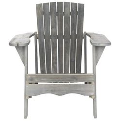 Vista Wine Glass Holder Adirondack Chair in Ash Grey - Safavieh PAT6727B