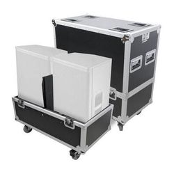 ProX ATA Flight Case for Two 12" Speakers (Black) XS-SP2X12W MK2