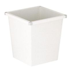 Corbeille À Papier Conique 27l Blanc - Vepabins