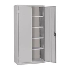 Armoire Monobloc Haute H 1980 X L 1200 X P 50 0 Gris/gris - Acial