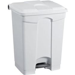 Poubelle Agroalimentaire Plastique À Pédale 45 L Coloris Blanc - Manutan Expert