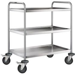 Chariot Inox 3 Plateaux Poids:18 Kg H Ht:950 Mm - B PRO