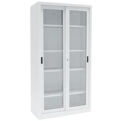 Armoire Mono P. Couliss Transp H2000xp650mm Gris L1000x - Manutan Expert