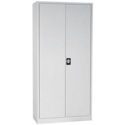 Armoire Pb 180x92x42 4 Tablettes Gris Clair - Manutan Expert