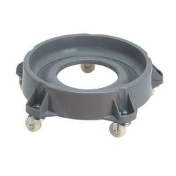 Support Mobile Diamètre 45cm Poubelle Open Top 60l Gris - Vepabins
