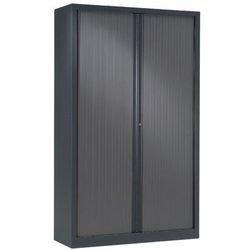 armoire métal haute à rideaux ton uni à monter_lb05800r