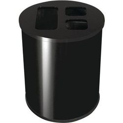 Poubelle De Tri 3 Flux 40 L Noir - Probbax