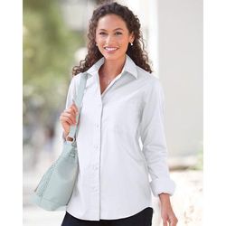 Appleseeds Women's Foxcroft® Non-iron Classic Fit Solid Shirt - White - 16 - Misses