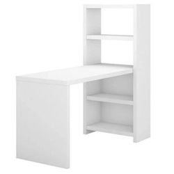 Bush Business Furniture Echo 56W Craft Table in Pure White - ECH023PW