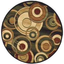 "Lyndhurst Collection 5'-3" X 5'-3" Round Rug in Beige And Multi - Safavieh LNH224A-5R"