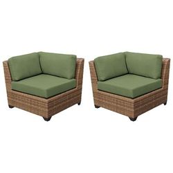 Laguna Corner Sofa 2 Per Box in Cilantro - TK Classics Tkc025B-Cs-Db-Cilantro