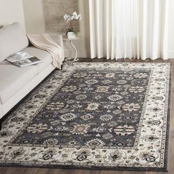 "Lyndhurst Collection 3'-3" X 5'-3" Rug in Anthracite And Cream - Safavieh LNH340D-3"