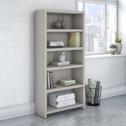 Bush Business Furniture Echo 5 Shelf Bookcase in Gray Sand - KI60204-03