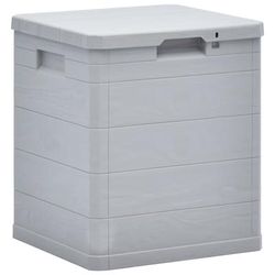 vidaXL Baule da Giardino 90 L Grigio Chiaro