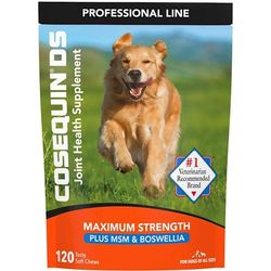 COSEQUIN DS Plus MSM Professional Line for Dogs, Count of 120, 120 CT