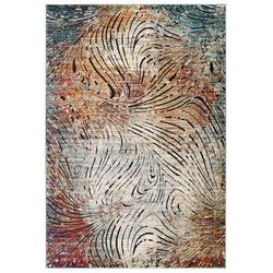 Tribute Ember Contemporary Modern Vintage Mosaic 5x8 Area Rug - East End Imports R-1193A-58