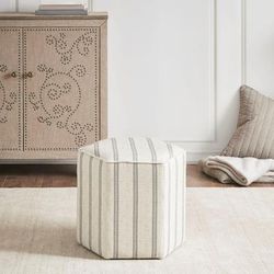 Martha Stewart Ellen Accent Ottoman - Olliix MT101-0013