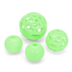 Glow Ball Combo Pack Dog Toy, Medium, Pack of 4, Off-White