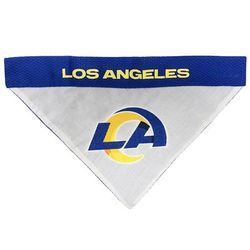 Pets First NFL NFC Reversible Bandana For Dogs, Large/X-Large, Los Angeles Rams