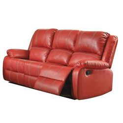 Zuriel Sofa (Motion) in Red PU - Acme Furniture 52150