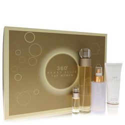 Perry Ellis 360 For Women By Perry Ellis Gift Set - 3.4 Oz Eau De Toilette Spray + 4 Oz Body Mist +