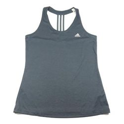 Adidas Tops | Adidas Womens Gray Racer Back Tank Top Size Large | Color: Gray/White | Size: L