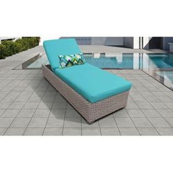 Florence Chaise Outdoor Wicker Patio Furniture in Aruba - TK Classics Florence-1X-Aruba