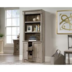 Palladia Library W/doors in Split Oak - Sauder 424813