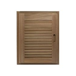 Whitecap Teak Louvered Door & Frame - Right Hand - 15" x 20" 60724