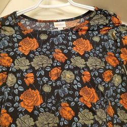 Lularoe Tops | Irma | Color: Black/Green | Size: Xxs