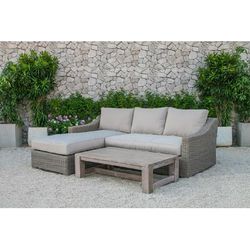 Renava Seacliff Outdoor Wicker Sectional Sofa Set in Beige - VIG Furniture VGATRASF-128