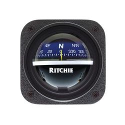 Ritchie V-537B Explorer Compass - Bulkhead Mount - Blue Dial V-537B