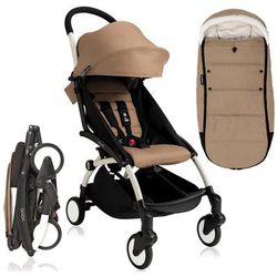 Babyzen 2018 / 2019 Yoyo+ 6+ Stroller & Polar Footmuff - White /Taupe