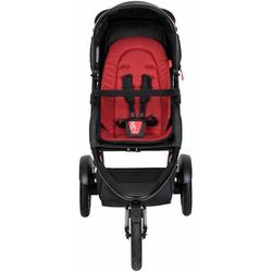 Phil & Teds Dash Stroller & Liner - Black/Chilli