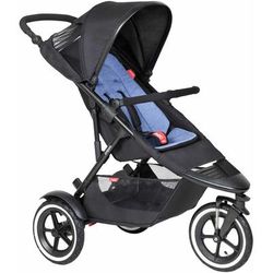 Phil & Teds Sport Stroller & Liner - Black/Sky