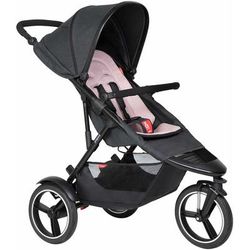 Phil & Teds Dash Stroller & Liner - Black/Blush