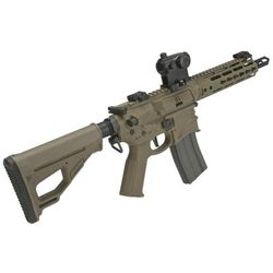 EMG Sharps Bros Hellbreaker Licensed Full Metal Advanced M4 Airsoft AEG Rifle 7in SBR Tan Large M4-SB7-DE