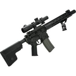 EMG Sharps Bros Warthog Licensed Full Metal Advanced M4 Airsoft AEG Rifle 15in Carbine Black Large M4-SB-WH-L-BK