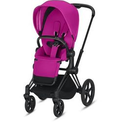 Cybex ePriam Electronic Assist Stroller - Matte Black/Fancy Pink