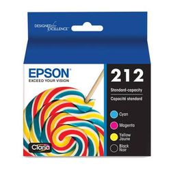 Epson Claria 212 Standard-Capacity Color and Black Ink Cartridge Multi-Pack (CMYK T212120-BCS