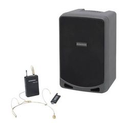 Samson Expedition XP106wDE Portable PA System with Wireless Headset Mic System & B SAXP106WDE