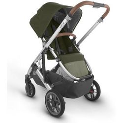 UPPAbaby Cruz V2 Stroller + Bassinet - Hazel (Olive/Silver/Saddle Leather)