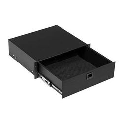 Middle Atlantic D3 3-Space Rack Drawer - Black Brushed - [Site discount] D3