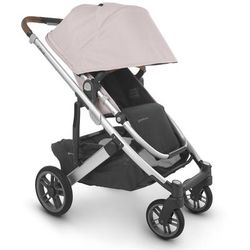 UPPAbaby Cruz V2 Stroller + Bassinet - Alice (Dusty Pink/Silver/Saddle Leather)