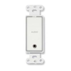 RDL D-MJPT Mini-Jack Pass-Through Plate White/Gray D-MJPT