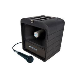 AmpliVox Basic Wired Mega Hailer Bundle Black S6820