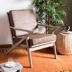 Varys Accent Chair in Light Brown/Natural - Safavieh ACH9501A